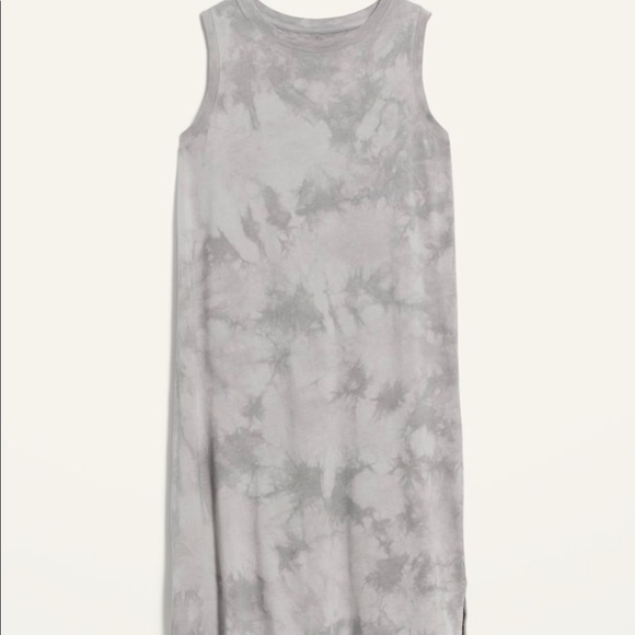 NWT Old Navy Sleeveless Tie-Dye Midi T-Shirt Shift Dress - Picture 2 of 15